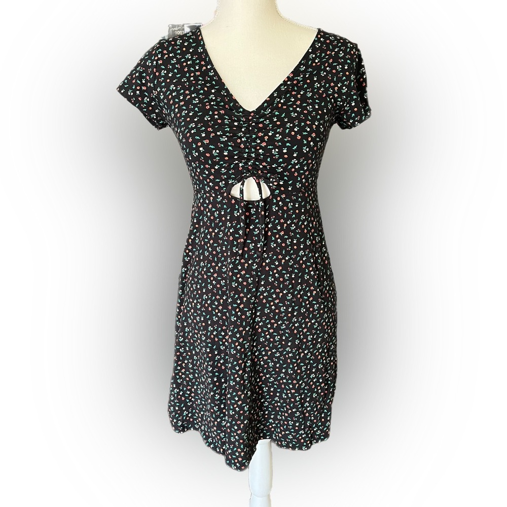 EUC Arizona Floral CUT OUT Midi Dress. Womens size Small - Picture 1 of 5